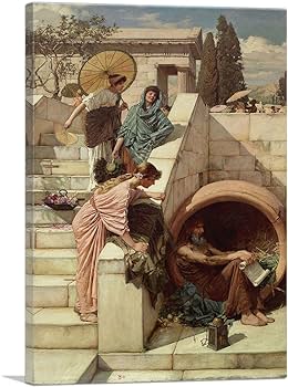 Amazon.com: ARTCANVAS Diogenes 1882 Canvas Art Print